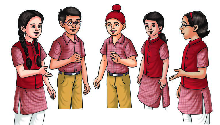 Fig. 5.1: Use of handspan for measuring